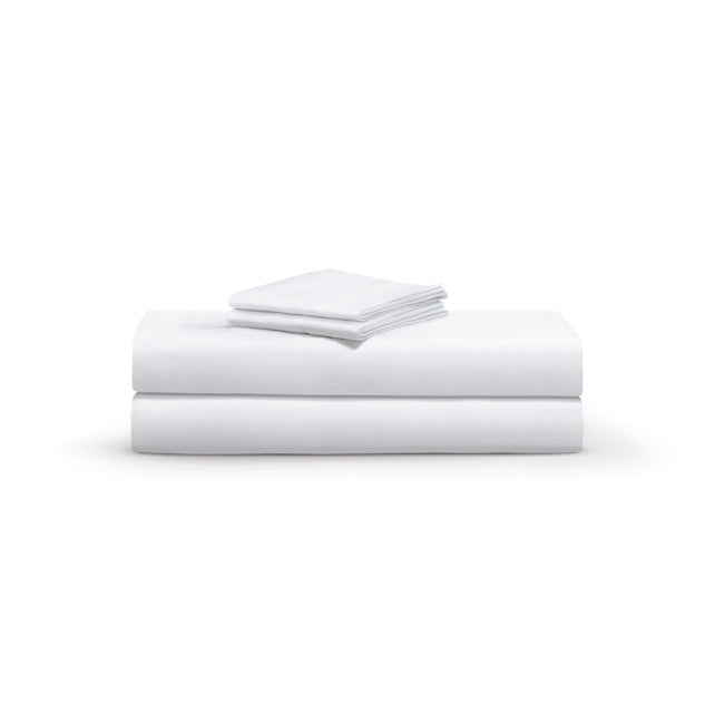White sheet set, folded
